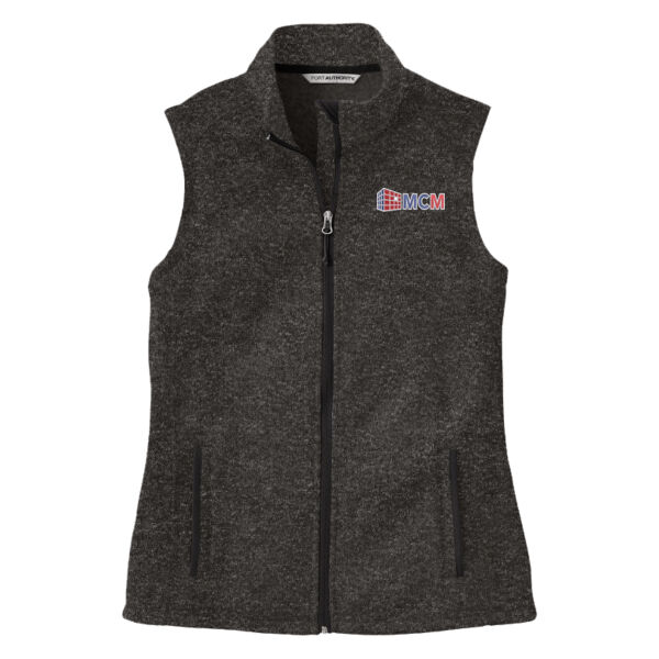 Port Authority® Women's Sweater Fleece Vest Thumbnail